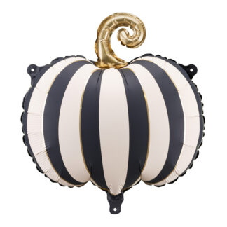 Balon foliowy Dynia w paski, 39x38 cm, mix