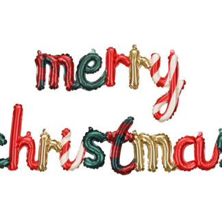 Balon foliowy Merry Christmas, 143 x 25 cm, mix