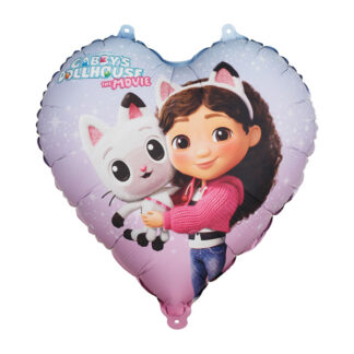 Balon foliowy serce Koci Domek Gabi, 35cm, mix