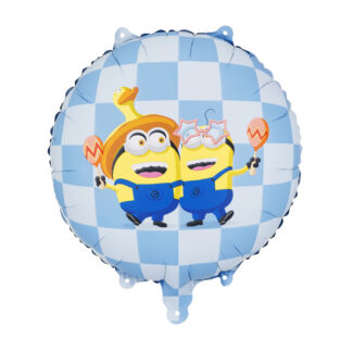 Balon foliowy pastylka Minionki, 35×35 cm, mix