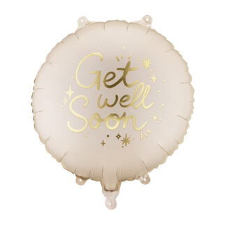 Balon foliowy pastylka ”Get Well Soon”, 35×35 cm, mix
