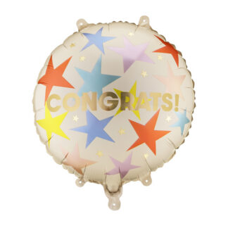 Balon foliowy pastylka ”Congrats”, 35×35 cm, mix