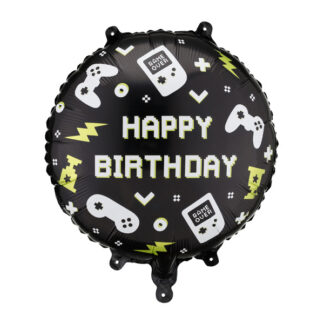 Balon foliowy pastylka ”Happy Birthday”, 35×35 cm, mix