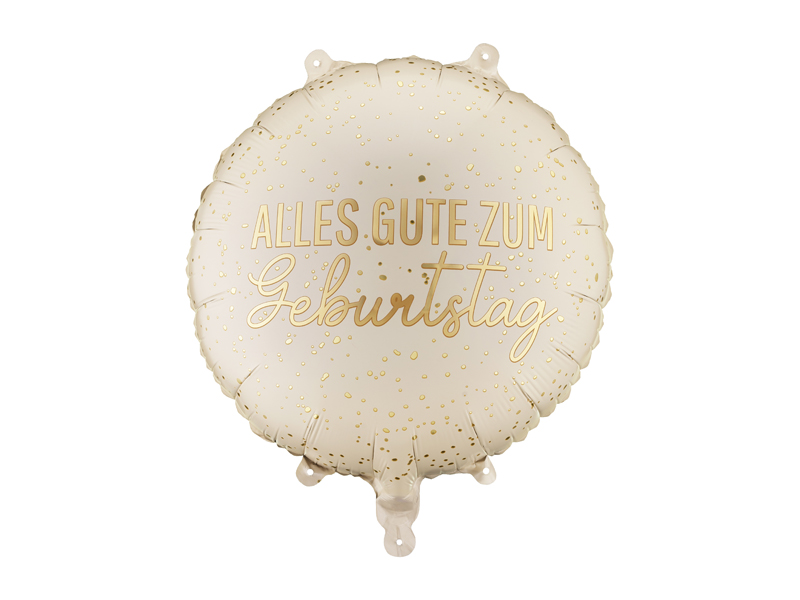 Balon foliowy pastylka ''Alles Gute Zum Geburtstag'', 35x35 cm, mix