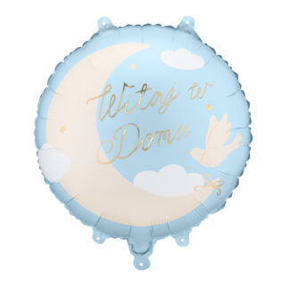Balon foliowy pastylka ”Witaj w Domu”, 35×35 cm, jasnoniebieski