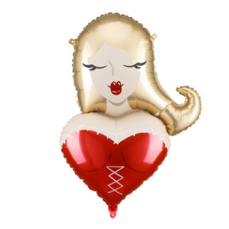 Balon foliowy Dziewczyna, 57x74,5cm, mix