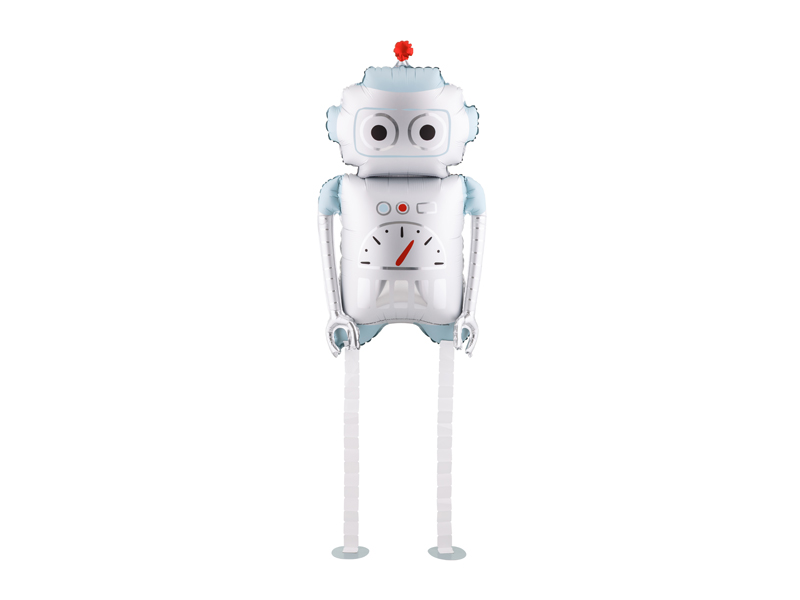 Balon foliowy Robot, 37x80 cm, mix