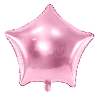 Balon foliowy Gwiazdka, 48cm, jasny różowy