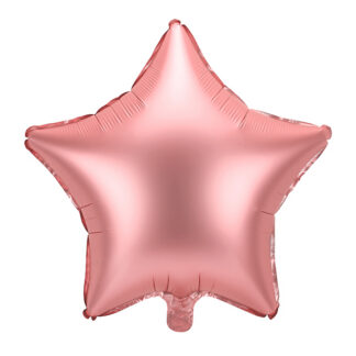 Balon foliowy Gwiazdka, 48cm, różowe złoto