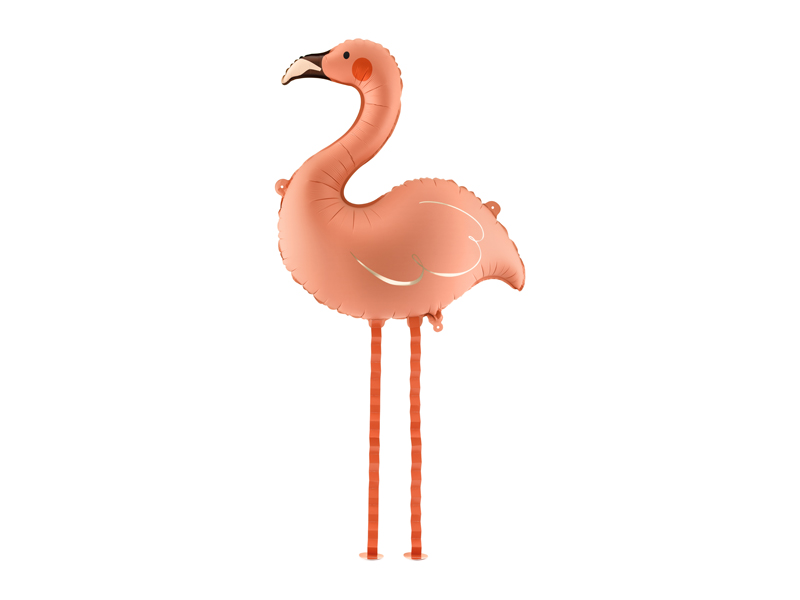 Balon foliowy Flaming, 65x67 cm, koralowy