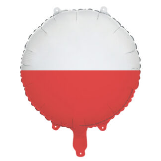 Balon foliowy Flaga Polski, 35 cm, mix