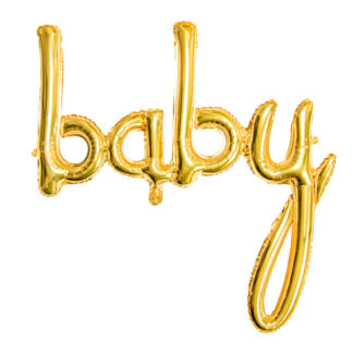 Balon foliowy Baby, złoty, 73,5×75,5cm
