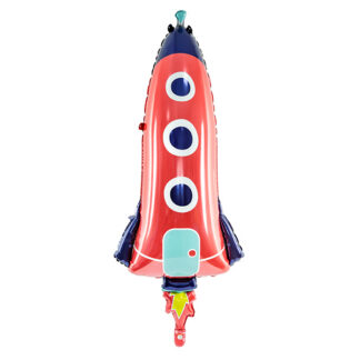 Balon foliowy Rakieta, 44x115cm, mix