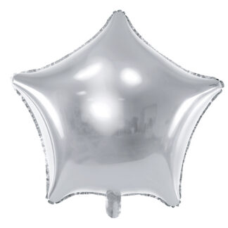 Balon foliowy Gwiazdka, 70cm, srebrny