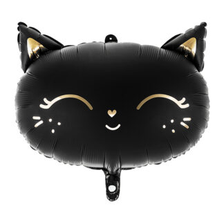 Balon foliowy Kotek, 48x36cm, czarny