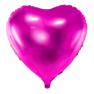 Balon foliowy Serce, 45cm, ciemny róż