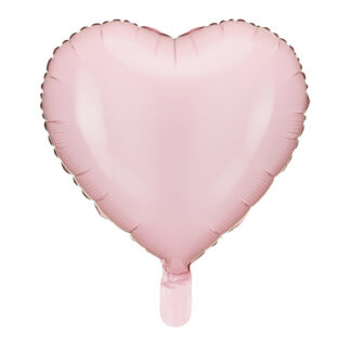 Balon foliowy Serce, 45 cm, jasny różowy