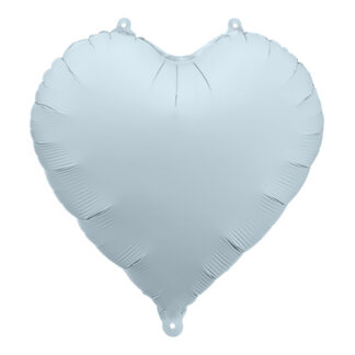 Balon foliowy Serce, 45cm, mglisty niebieski