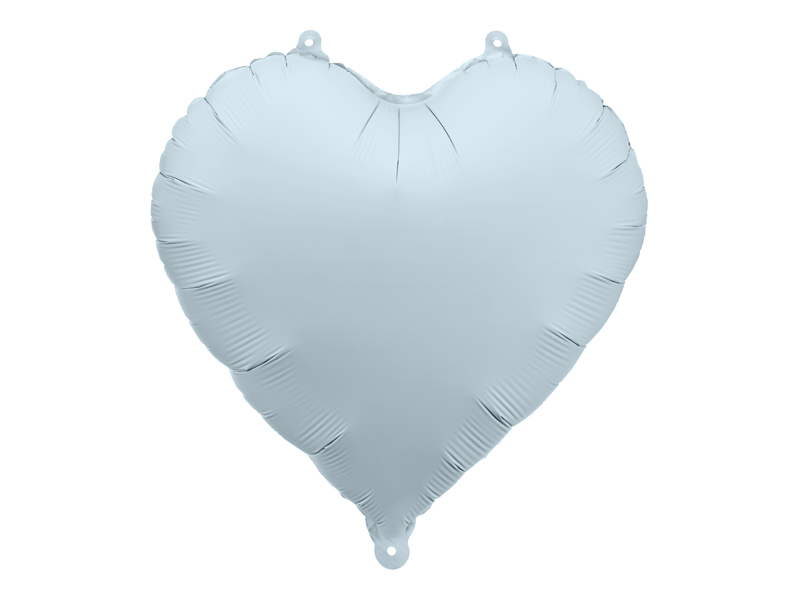 Balon foliowy Serce, 45cm, mglisty niebieski