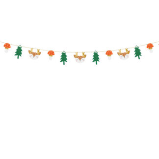 Girlanda papierowa Las, mix, 1.7m
