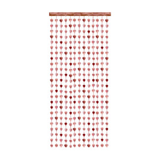 Kurtyna - Serca, różowe złoto, 100x245 cm