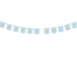 Baner ”Chrzest Święty”, 2 m, jasny niebieski