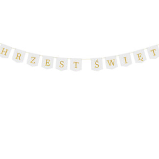 Baner ”Chrzest Święty”, 2 m, biały