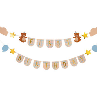 Baner First Birthday z misiami, 2,55 m