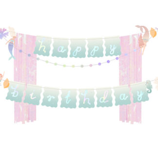 Baner Happy Birthday Syrenka, 130x100cm, mix