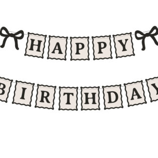 Baner Happy Birthday Kokardki, 100 cm, mix