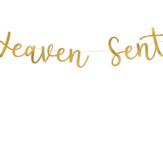 Baner Heaven Sent, złoty, 14,5x85cm