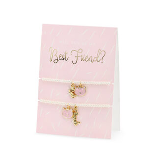Kartka z bransoletkami Best Friends, 10.5×14.8cm
