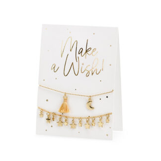 Kartka z bransoletkami Make a wish!, 10.5×14.8cm