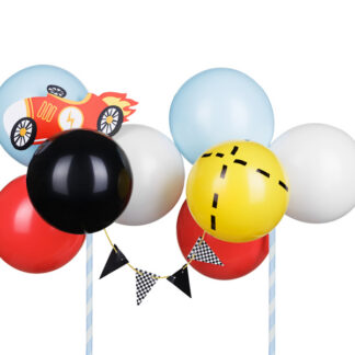 Balonowy topper na tort Autko, mix, 29 cm