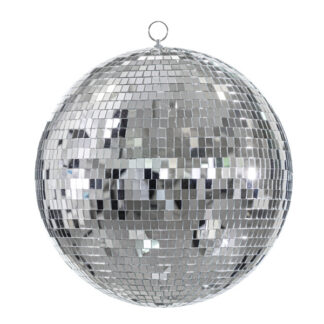 Kula lustrzana disco, srebrny, 40 cm