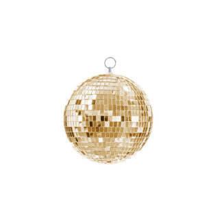 Kula lustrzana disco, szampański złoty, 20 cm