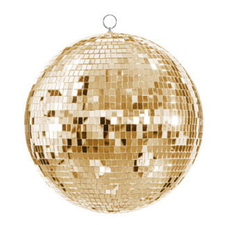 Kula lustrzana disco, szampański złoty, 40 cm