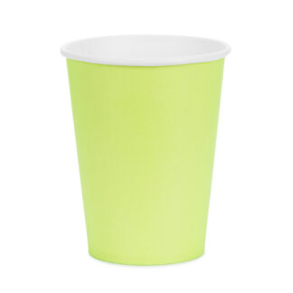 Kubeczki papierowe, jasny zielony, 250ml (1 op. / 6 szt.)