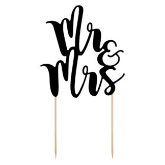Topper na tort Mr&Mrs, 25,5cm