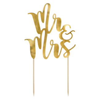 Topper na tort Mr&Mrs, 25,5cm
