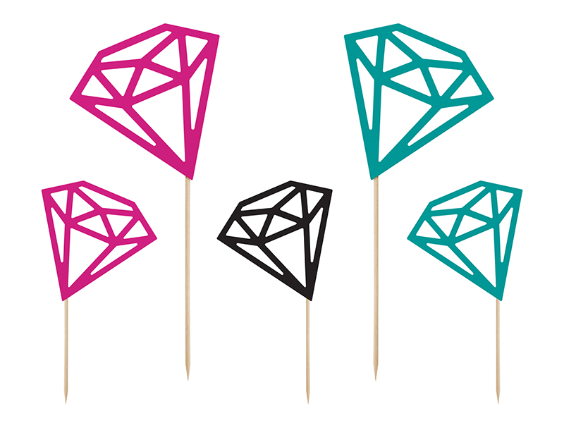 Toppery Diamenty, 12,5-25,5cm (1 op. / 5 szt.)