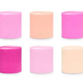 Krepa 5cm/10m, zestaw 6 szt, mix (1 op. / 6 szt.)