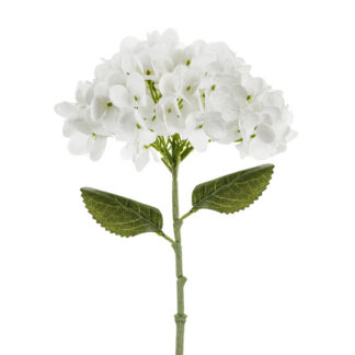 Sztuczny Kwiat – Hortensja, 35 cm, biały