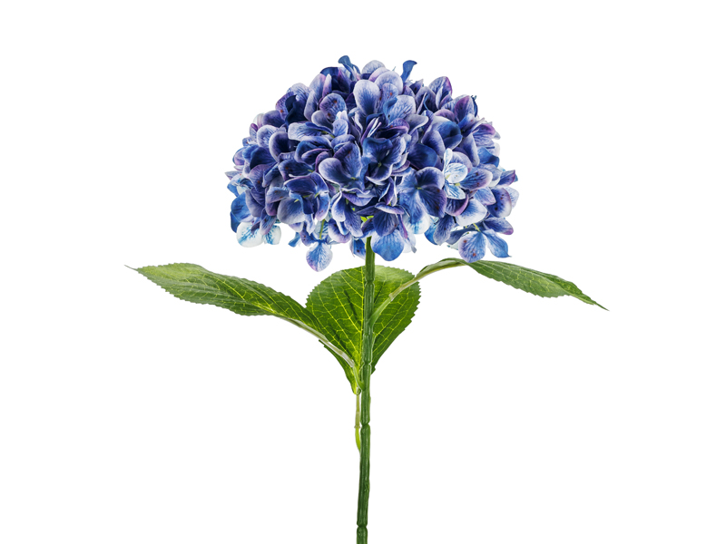 Sztuczny Kwiat - Hortensja Premium, 69 cm, granat