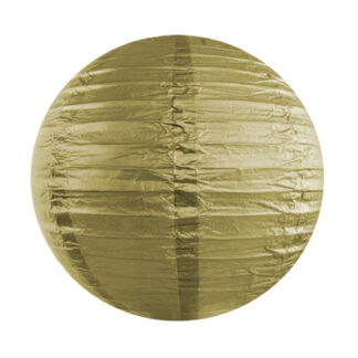 Lampion papierowy, złoty, 25cm