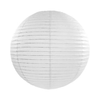 Lampion papierowy, biały, 45cm
