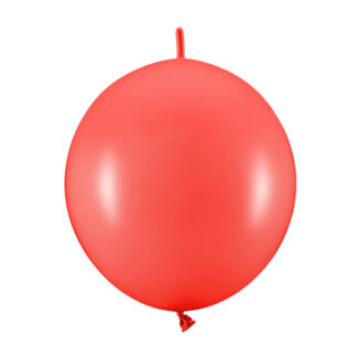 Balony z łącznikiem, 28 cm, Pastel Poppy Red (1 op. / 20 szt.)