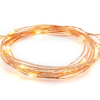 Lampki dekoracyjne LED, miedziany, 1,90m