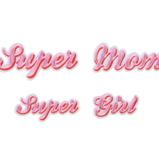 Naprasowanka Supermom, mix, 14×3.5-19.5×5 cm (1 op. / 2 szt.)