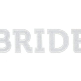 Naprasowanka BRIDE, biały, 24x6cm